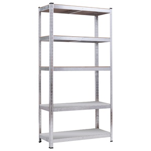 Stahlregal 5 Ebenen Edelstahl Günstige Verstellbare Regale für Zuhause Edelstahl-Lagerregale Metall-Inventarregale für Industriellen Einsatz - Product Image 1