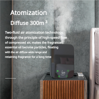 Diffuseur mural électrique à commande par application, nébuliseur d'huiles essentielles sans eau en plastique pour la maison et l'hôtel