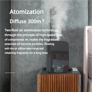 App-gesteuerter elektrischer Verneb lungs diffusor für die Wand montage Kunststoff-Diffusor für ätherische Öle mit wasserlosem <span class=keywords><strong>Aroma</strong></span> für das Home Hotel French - Product Image 4
