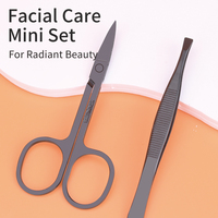 Ensemble de manucure et de pédicure en acier inoxydable de qualité supérieure de couleur noire Kit de coupe-ongles luxueux avec caractéristiques communes