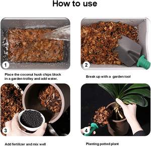 Comprimido 10 Lbs Coconut Chip Coco Husk Brick - Product Image 6