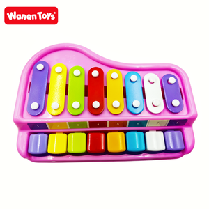 Usine directe <span class=keywords><strong>personnalisable</strong></span> 8 échelle Piano classique Xylophone enfant en plastique bébé jouet Mini Instrument de musique fabricant de bruit - Product Image 4