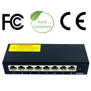 Conmutador de Red Gigabit de 8 Puertos, Voltaje de Entrada DC12v, Plug and Play - Product Image 1