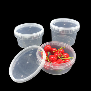 Thân Thiện Với Môi Trường An Toàn Trong Suốt Đóng Cửa Nhựa Rõ Ràng Súp Tủ Đông Bát Tròn Deli Lò Vi Sóng Hộp Đựng Thực Phẩm Dùng Một Lần Có Nắp - Product Image 2