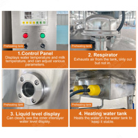 Machine industrielle de procédé de lait laitier du pasteurisateur 700l de yaourt de pasteurisation instantanée de jus