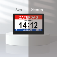 Dutch Alzheiters Memori Hilang Kalender Dinding Senior Alarm Digital Dementia Jam 7 8 10 12 15 Inci