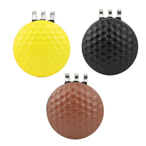 Marcador de Pelota de Golf 3D, Marcador de Posicionamiento Magnético, Fuerte Imán de Aleación de Zinc y Acero al Manganeso, Uso en Exteriores, Color Amarillo, Negro y Café - Product Image 5