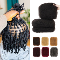 Orientfashion Cheveux Humains Afro Kinky en Vrac, Extensions de Cheveux Humains Noirs Naturels 100% Alignés dans le Sens de la Cuticule, Fournisseur pour Salons