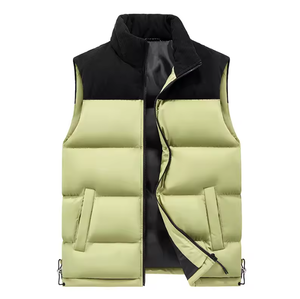 Customized logo wholesale <b>men's</b> and women's casual down vest windproof thickened <b>waterproof</b> vest sleeveless warm - Product Image 3