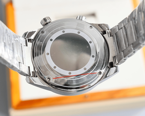 Montre mécanique ronde en acier inoxydable pour homme avec cristal saphir, chronographe, style sport, fermoir pliant - Product Image 2