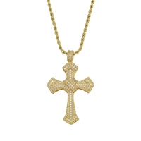Pendentif personnalisé Chucky Hop Punk T-Square en zircon pour hommes et femmes, accessoires de mode en alliage