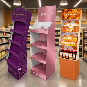 PVC Modern Eco-Friendly Floor Standing Product Display Rack Custom Advertising <b>Stand</b> for Retail Marketing Applications - Product Image 3