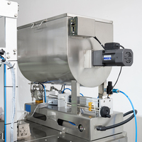Pompe à piston automatique haute productivité pour le dosage et la production de pâtes liquides, boissons, sauces, crèmes et mayonnaises en sachets