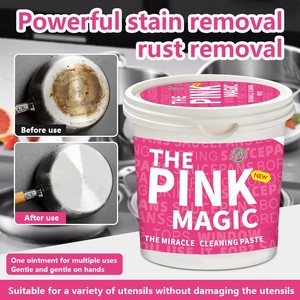 The <strong>pink</strong> <strong>Stuff</strong> Cleaning <strong>Paste</strong> Pot Bottom Black Dirt Household Kitchen Stain Rust Removal Detergent - Product Image 1