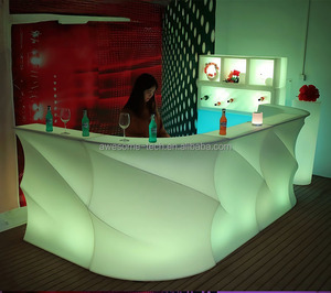 Comptoir de bar lumineux incurvé Bancone Baraonda pour location de mariage (Bc180) - Product Image 6