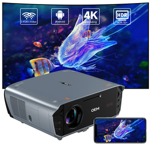 OEM the Best 4K Pro <b>TV</b> Video Multimedia 1080P Projectors Gaming Hub FHD HDR10+ Wireless <b>Smart</b> Portable Projector with <b>Remote</b> - Product Image 1