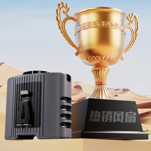 Portable Waist Clip Fan with <strong>Ultra</strong> <strong>High</strong>-<strong>Speed</strong> <strong>Motor</strong>, 5 <strong>Speeds</strong> and 12-60 Hours Runtime - Product Image 1