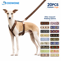 Harnais pour chien en forme de Y, simple et solide, avec logo personnalisé, ergonomique, réglable, rembourré, anti-traction