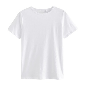 Camisetas Deportivas Casuales de Algodón 100% Ligeras de Marca Personalizada del Fabricante OEM para Mujer, Blancas, Cómodas, con Estampado y Bordado de Verano - Product Image 6