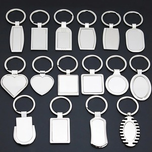 Customized Logo Blank UV Printed Iron Pet Name ID Chain Dog Tag Necklace Keychain