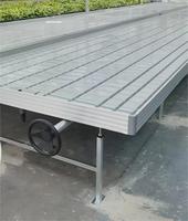 Table de culture mobile 4x8 pour serre, à flux et reflux, avec plateau roulant pour semis et plantation en agriculture, à vendre