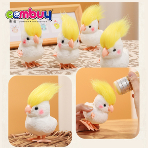 Pappagallo di peluche saltellante in plastica, simpatico giocattolo a molla per bambini - Product Image 2