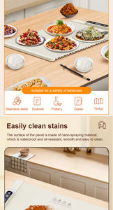 Contrôle de la température réglable nouveau tapis de plateau de réchauffement des aliments électrique Portable pliable Silicone chauffe-aliments chauffe-température - Product Image 5