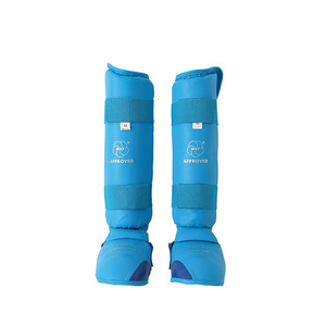 Espinilleras de Karate Aprobadas por la WKF, Material EVA, Talla M, para Entrenamiento de Artes Marciales y Protección en Competencias - Product Image 1