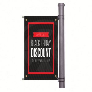 Custom Banner Street <b>Light</b> <b>Pole</b> Banners Double Sided DisplayFlag Sign Campaign Bracket <b>Pole</b> Banner - Product Image 1