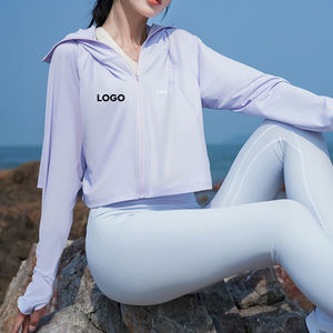 Sun Protection Hoodie Ideal For Beach Walking With UV Protection Technology And Zipper Closure Fabric By Men - Product Image 3