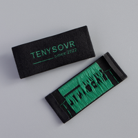 Offre Spéciale de machine d'impression de logo d'étiquettes de vêtement en satin tissées personnalisées en gros