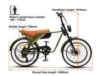 Moto électrique TXED de haute qualité avec moteur 48V/250W, batterie au lithium 14,5Ah, pneus larges, pour adolescents et adultes
