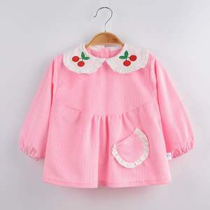 Automne hiver robe de princesse manteau réversible bébé fille vêtements de protection imperméables en arrière manger bavoir vêtements d'extérieur pour bébés - Product Image 3