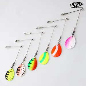 Superiorfishing DIY spinnerbait phụ kiện Lưỡi Câu Cá thiết kế mới Câu Cá Thìa Spinner lưỡi câu cá thu hút làm j4tp