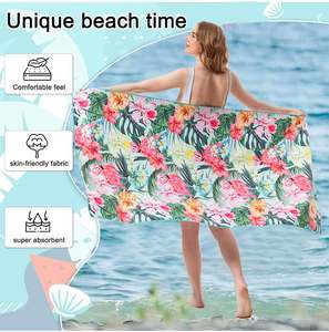 Serviette de plage promotionnelle en microfibre à séchage rapide, personnalisable, douce et absorbante - Product Image 3