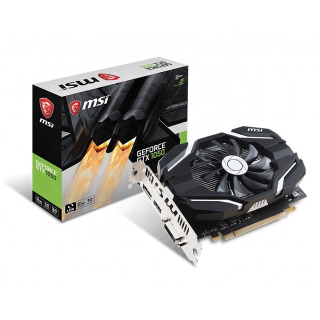 Used MSI GeForce GTX 1050 GTX 1050 Ti 2G 4G Graphics Card with One Fan