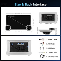 Autoradio Podofo Android Caplay 10.1'' 2 Din 4+64G Double Bouton Autoradio Carplay Android Auto GPS WIFI USB Fournisseur Professionnel