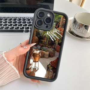 Coque de protection anti-rayures pour <span class=keywords><strong>iPhone</strong></span>, motif de jardin bohème marocain rétro, pour <span class=keywords><strong>iPhone</strong></span> 15 14 13 Pro Max 11 XR XSmax - Product Image 4