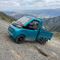 Voiture/camionnette électrique miniature Esun à quatre roues, 45 km/h, batterie lithium-ion ternaire, autonomie 101-200 km, coffre de chargement fermé pour la sécurité des seniors