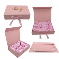 Benutzer definierte handgemachte schwarze Papp verpackung Magnet verschluss box rosa Pappe faltbare Schuh kleidung Geschenk boxen