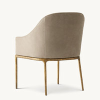 Mobilier d'intérieur personnalisé Chaises en métal Fauteuils de salle à manger en cuir