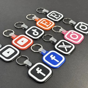 Llavero NFC con logotipo de redes sociales, llavero acrílico para regalos empresariales y eventos - Product Image 3