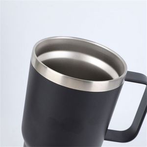 20Oz Stainless Steel Tumbler With Handle Dishwasher Safe Metal Coffee Cup Drop <b>Shipping</b> Available Travel Mugs ASM26 - Product Image 4