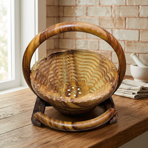 Panier à fruits en bois de luxe au design standard, qualité supérieure, design élégant, pliable, idéal pour les fruits et les fêtes, Falak World Export - Product Image 1