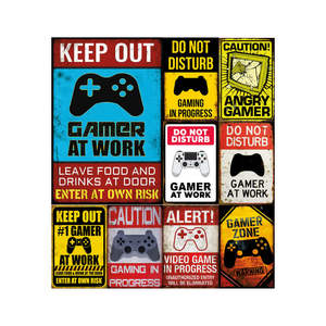 Man Cave Wall Decor Accesorios de garaje para hombres, Vintage Metal Tin Sign Garage Man Cave Wall Decor don't molest Plate sign - Product Image 1