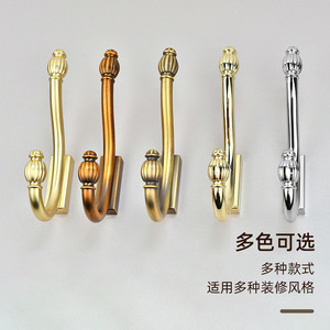 European Vintage Wall Mounted Metal Coat Hook Rectangle Durable Single Hook For Entryway Wardrobe Door Use - Product Image 3