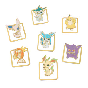 Penjepit Buku Kuningan Berukir Kartun Pokemon Kreatif, Emblem Berlapis Emas, Karakter Film & TV, Alat Tulis Pelajar - Product Image 2