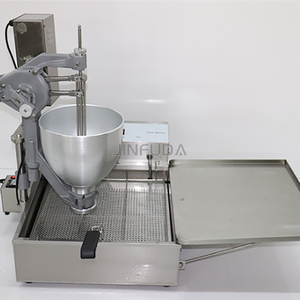 Machine à beignets commerciale semi-automatique manuelle <span class=keywords><strong>de</strong></span> comptoir, multi-formes, pour beignets en forme <span class=keywords><strong>de</strong></span> <span class=keywords><strong>fleur</strong></span> <span class=keywords><strong>de</strong></span> prunier et <span class=keywords><strong>de</strong></span> anneaux <span class=keywords><strong>de</strong></span> blé sucrés - Product Image 2