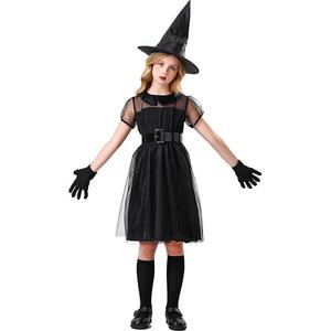 Ensemble de sorcière en tulle à manches bouffantes pour femmes, avec chapeau et gants, <span class=keywords><strong>costume</strong></span> de cosplay médiéval et Renaissance pour <span class=keywords><strong>Halloween</strong></span> - Product Image 2
