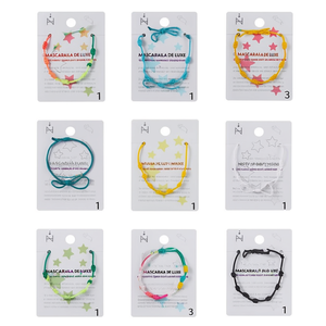 Braccialetto con Nodo a Sette Stelle in Corda Colorata, Fatto a Mano, Confezione da 12 Pezzi - Product Image 2